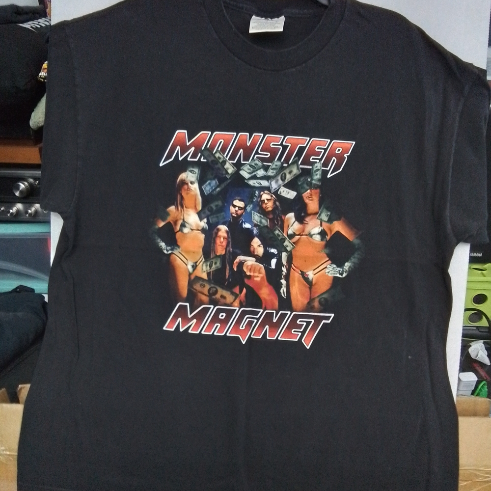 Monster Magnet Black Graphic Long Sleeve Tee.